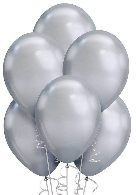 Воздушный шар 14"/32 Металлик Silver