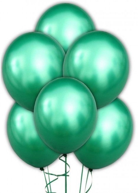 Воздушный шар 14" хром Зеленый Chrome Green